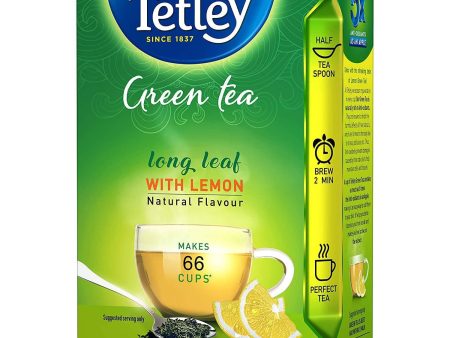 Tetley Long Leaf Green Tea With Lemon Online now