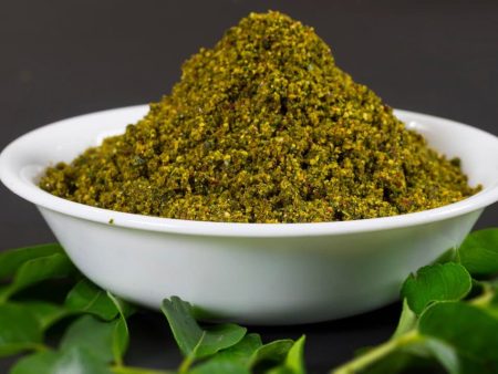 Curry Leaves spicy powder  Karivepaku kaaram (With Out Garlic) Hot on Sale