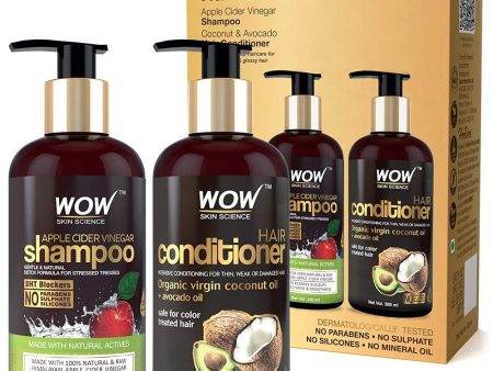 Wow Skin Science Apple Cider Vinegar Shampoo and Hair Conditioner Combo Cheap