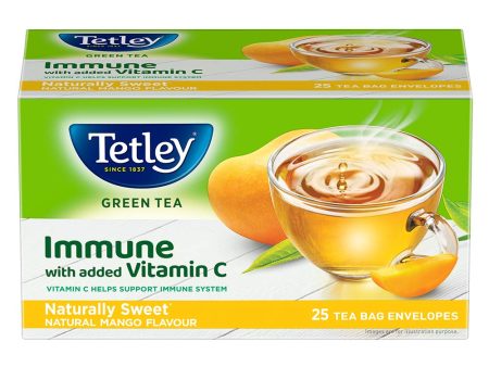 Tetley Green Tea Naturally Sweet Reviving Mango For Discount