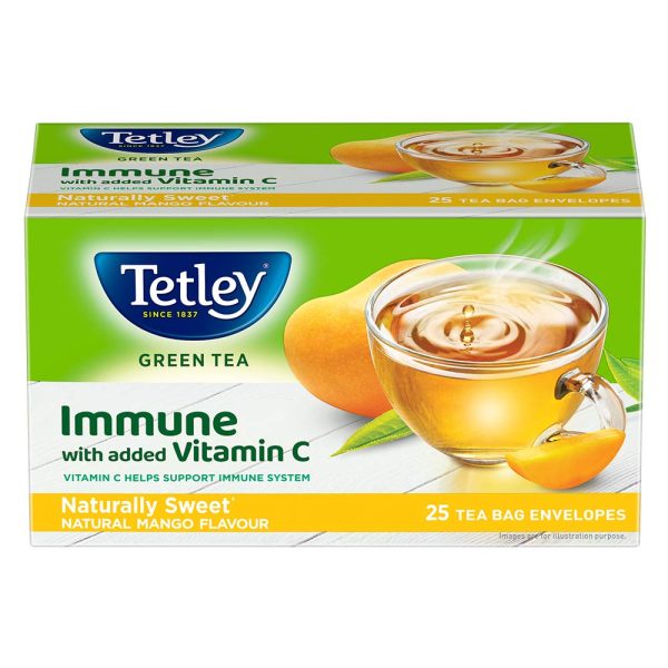 Tetley Green Tea Naturally Sweet Reviving Mango For Discount