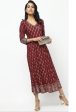 Cheera Angrakha All Over Butta Foil Printed Kurta With Beautiful Border Design For Sale