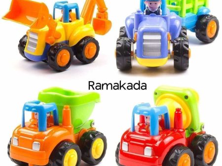 Multi Color - Unbreakable Automobile Car Toys for Kids Set of 4 Online Hot Sale