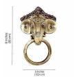 Brass Ganesha Mask Door Knocker For Sale