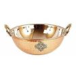 Steel Copper Kadai Bowl - 1000 ML on Sale