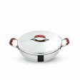 Stainless Steel Kadai with  Lid - 2.5 Litres Online Hot Sale