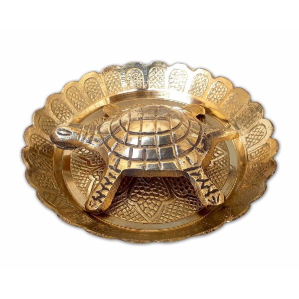 Tortoise with Small Brass Plate Online Sale