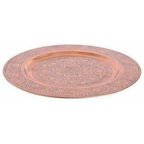 Big Size Brown Pooja Thali Pooja Work ship Plate Thali - Pooja Temple Online