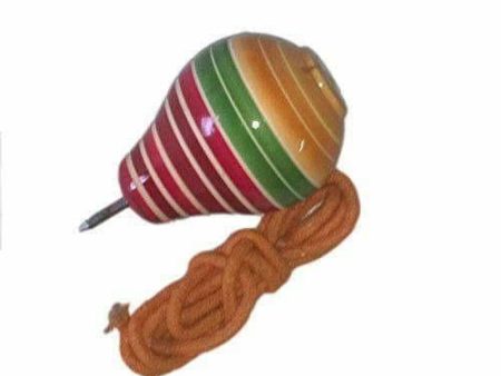 Wooden Spinning Lattoo With Thread Cheap