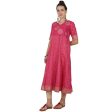 Cheera Angrakha Checkered Foil Printed Kurta With Doori Tassels Supply