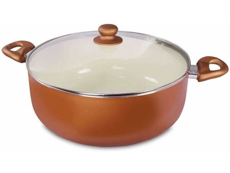 Ceramic Coated Nonstick Aluminium Biriyani Pot (6 Litre,28 cm) Supply