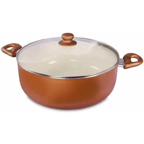 Ceramic Coated Nonstick Aluminium Biriyani Pot (6 Litre,28 cm) Supply