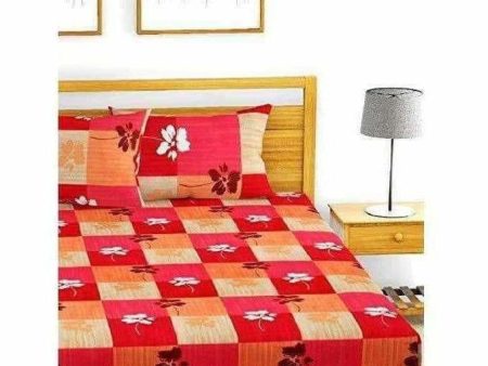 Cotton Double Bedsheet with 2 Pillow Covers Online Sale