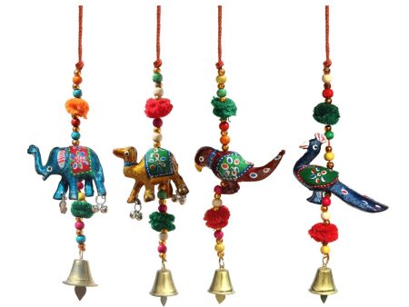 Decorative Thread Paper Mache Door Hanging Set, Multicolor Hot on Sale