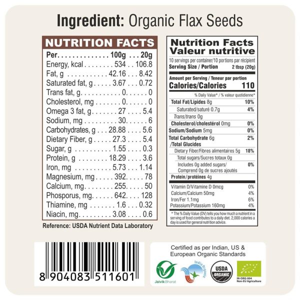 24 Mantra Organic Flax Seeds Supply