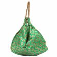 Ethnic Clutch Silk Potli Batwa Pouch Bag with Metal Bead work Sale