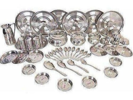 Stainless Steel Heavy 51 Pcs Dinner Set Cheap