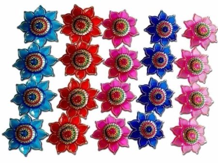 Colorful Flower Design Kumkum Box - 1 Piece Sale