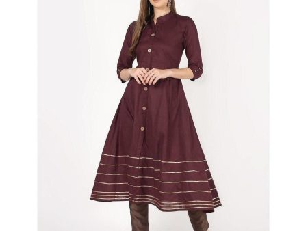 Cheera A-Line Front Buttaning With Gotta Work Kurti Online Hot Sale