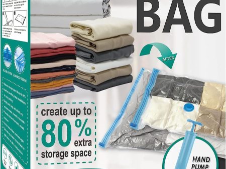 12 Travel Compression Bags Vacuum Packing, Roll Up Space Saver Bags for Luggage, Cruise Ship Essentials (5 Large  5 Medium 2 Small Roll) For Cheap