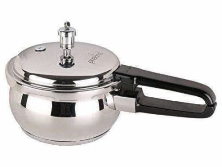 Stainless Steel Handi Pressure Cooker, Silver - 2.5 Litres Online