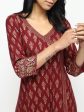 Cheera Angrakha All Over Butta Foil Printed Kurta With Beautiful Border Design For Sale