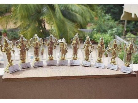 Dasavathara 10 Avathara s of Lord Vishnu-Brass Statue Set Discount