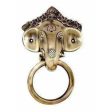 Brass Ganesha Mask Door Knocker For Sale