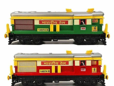 Train Engine (Set Of 2 Piece) (Green And Red) Supply