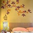 Branch Flowers and Cage Wall Sticker - Multi color on Sale