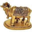 Brass Holy Kamdhenu Cow and Calf Sculpture For Sale